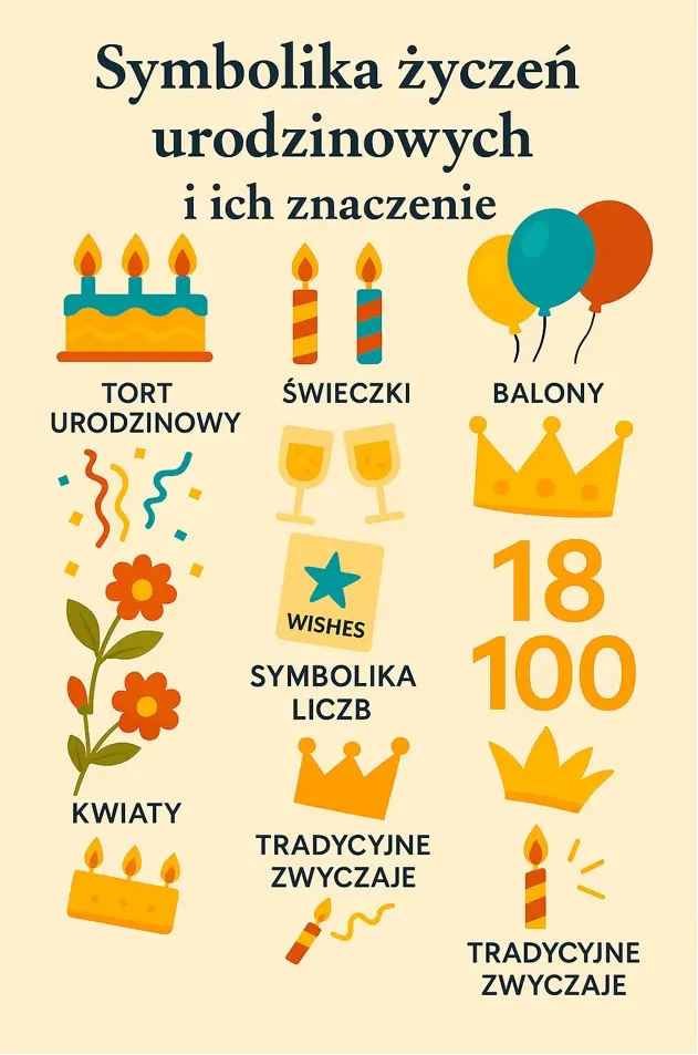 symbole życzeń urodzinowych