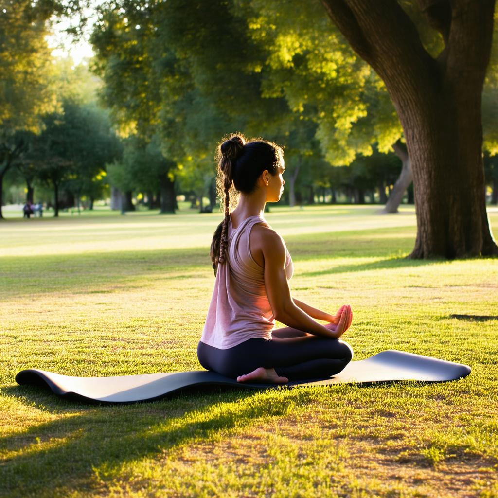 Różnorodna grupa osób biega razem w parku w słoneczny dzień.