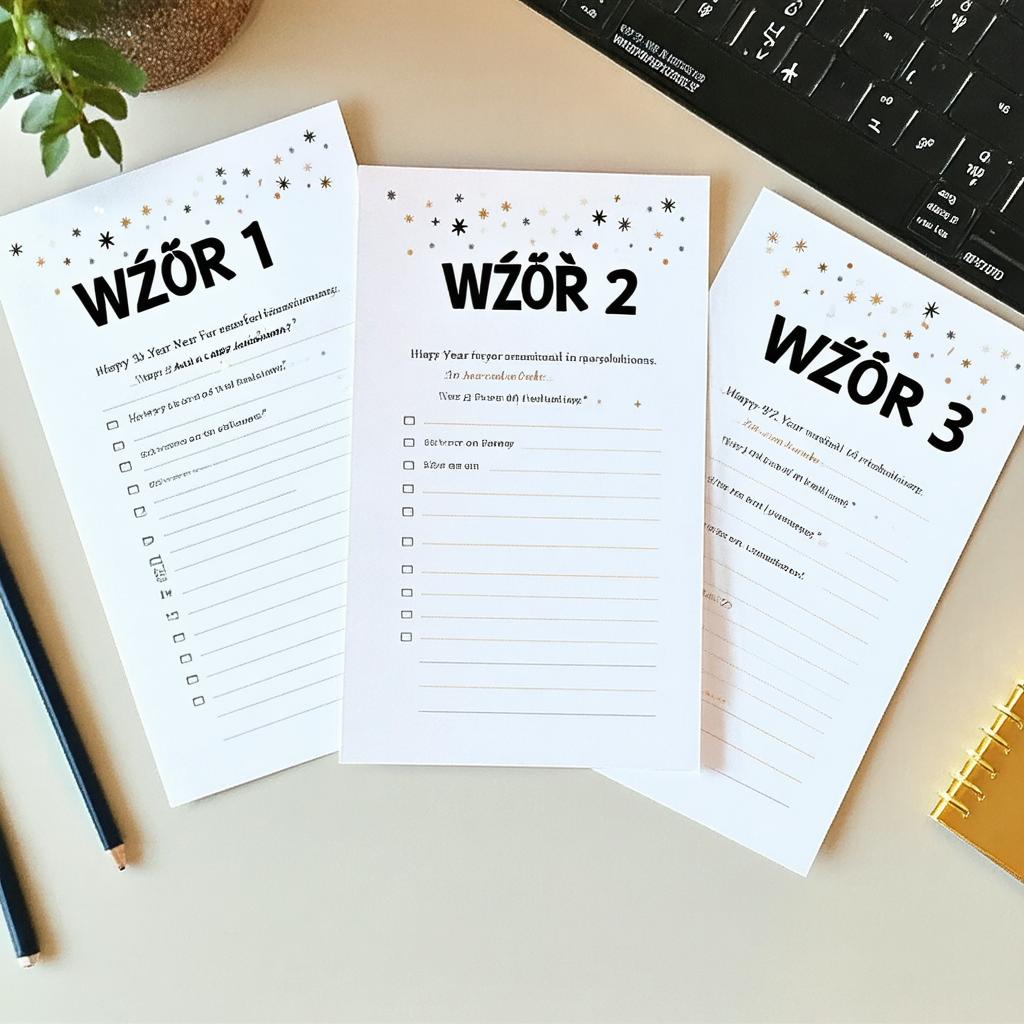 Otwarte planera z pustą listą postanowień noworocznych i filiżanką kawy w przytulnym otoczeniu biurka.